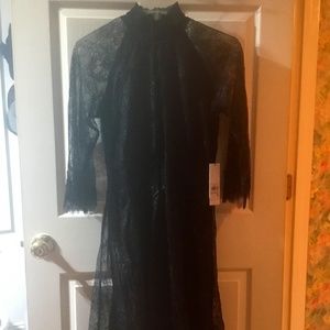 NWT Calvin Klein black lace dress